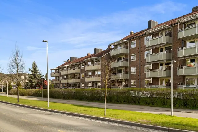 Området byr på fine sykkel- og gangstier til og fra skole og barnehage!